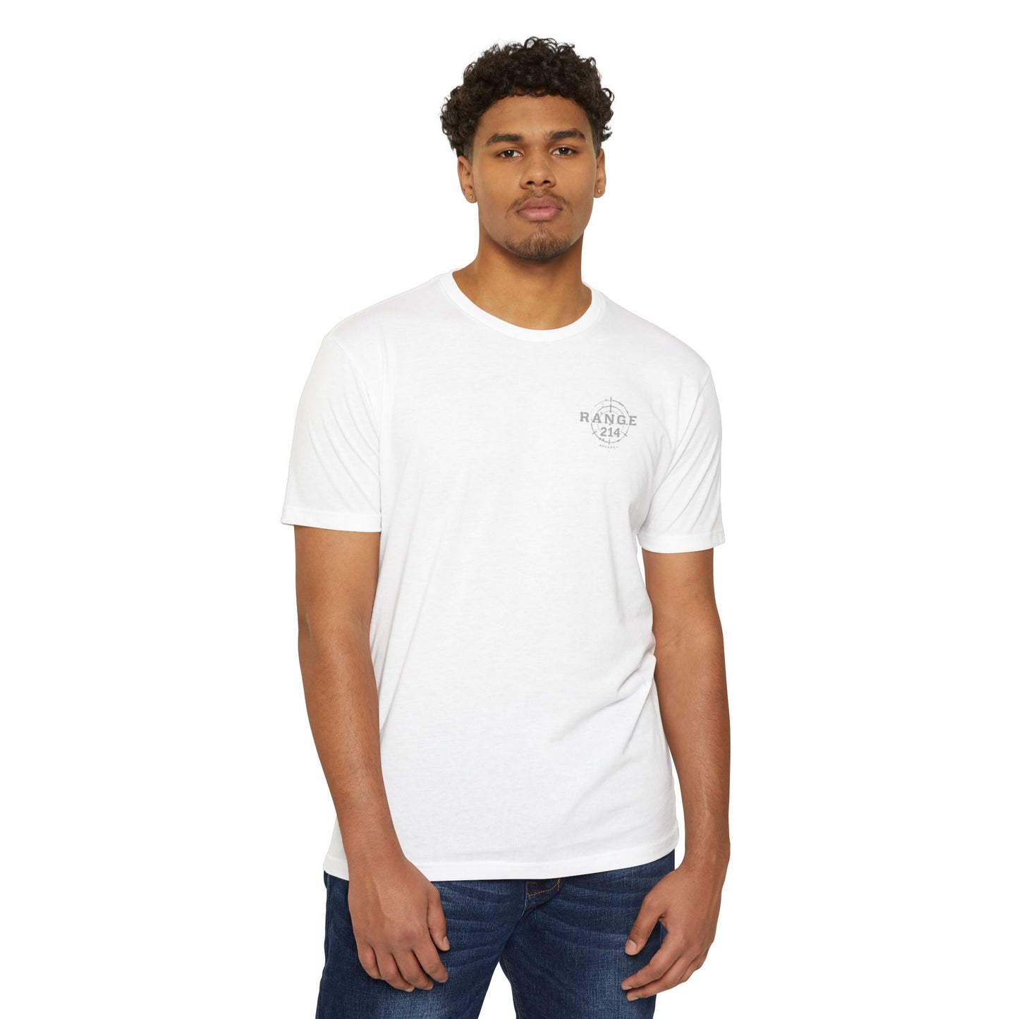 Range 214 Unisex CVC Jersey T-shirt - Range 214 Apparel with Target Design