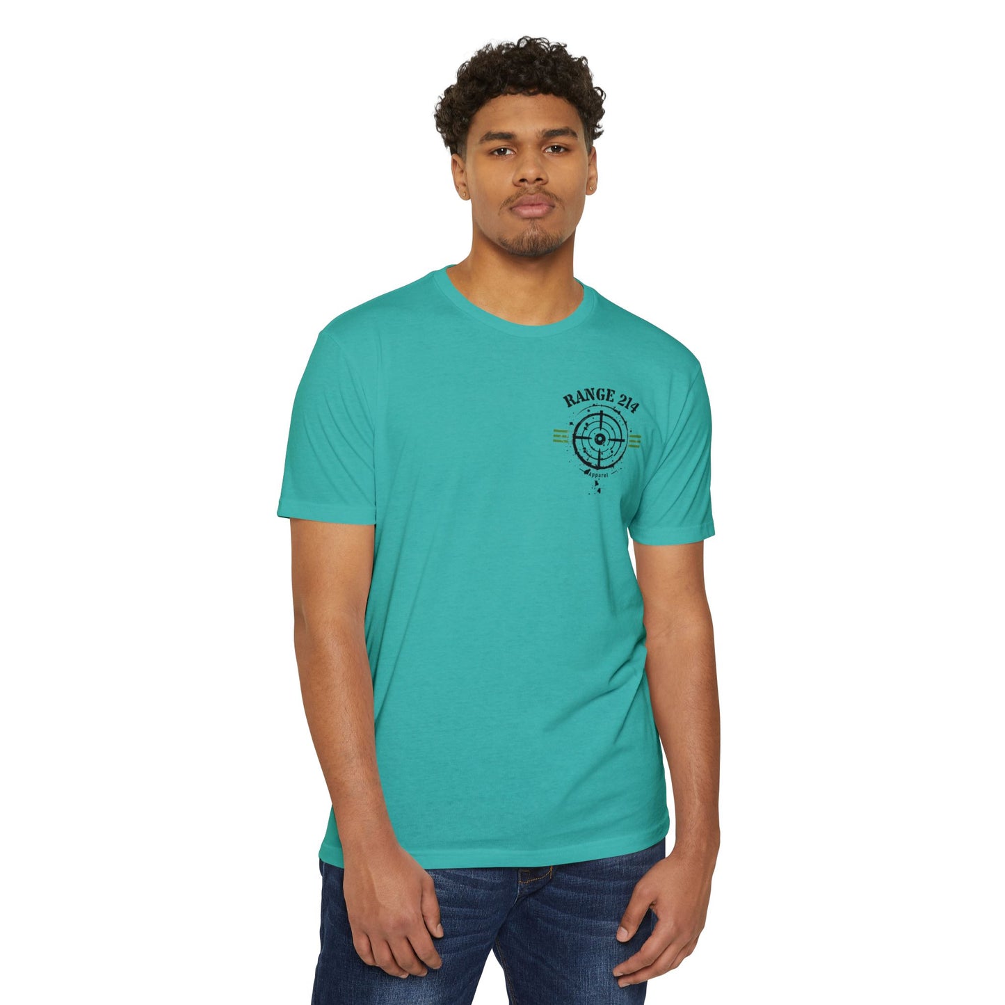 Unisex CVC Jersey T-Shirt - RANGE 214 & TOXIC Graphic Tee for Adventure Lovers