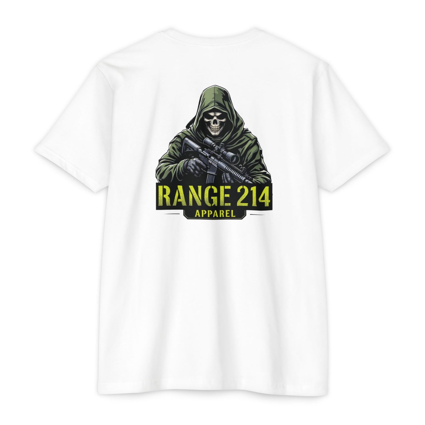 Unisex CVC Jersey T-Shirt - RANGE 214 Skull Graphic Tee
