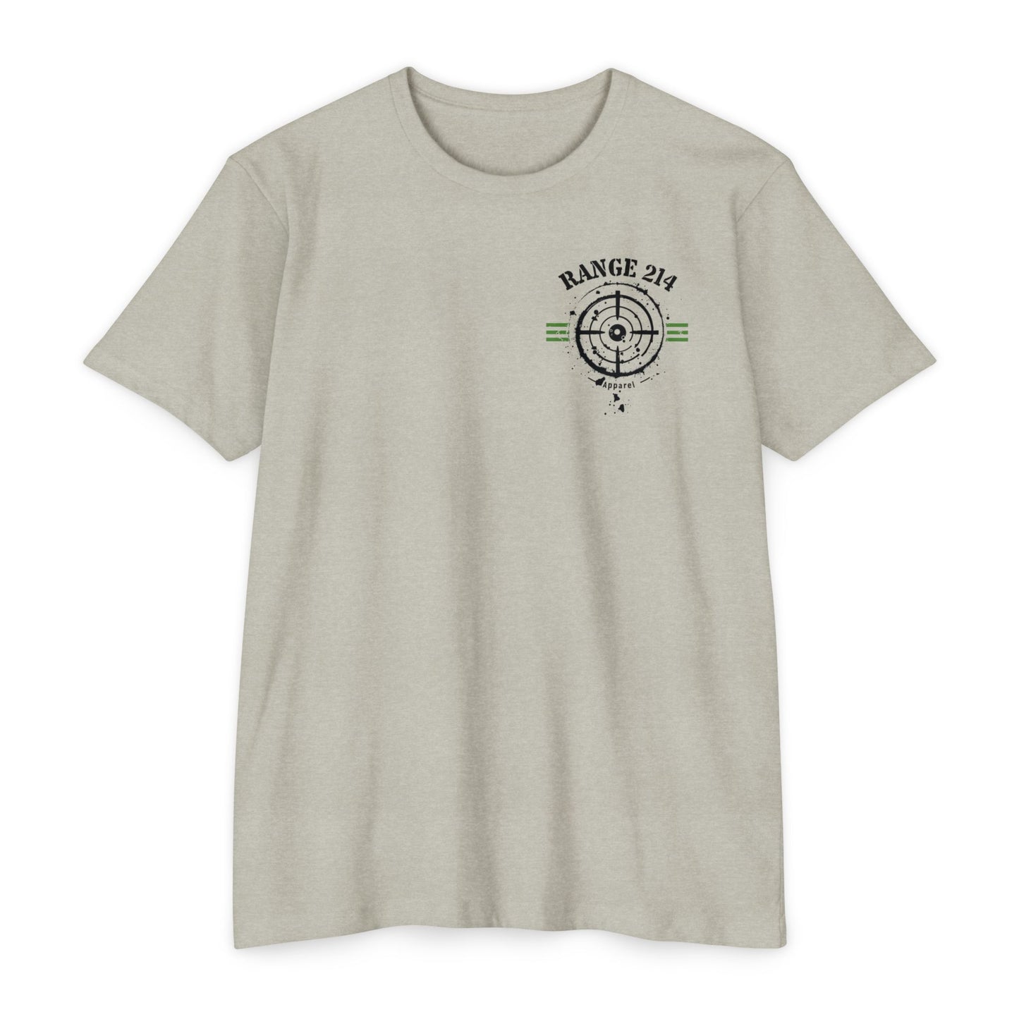 Unisex CVC Jersey T-Shirt - RANGE 214 & TOXIC Graphic Tee for Adventure Lovers