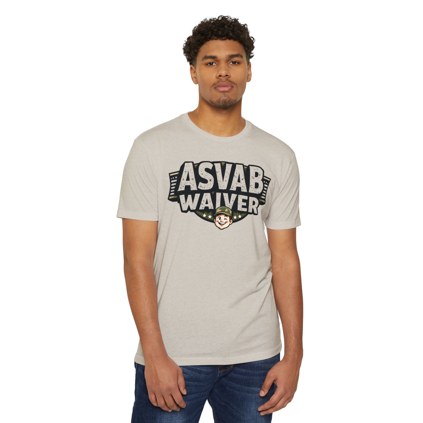ASVAB Waiver Unisex CVC Jersey T-Shirt - Military Humor Tee