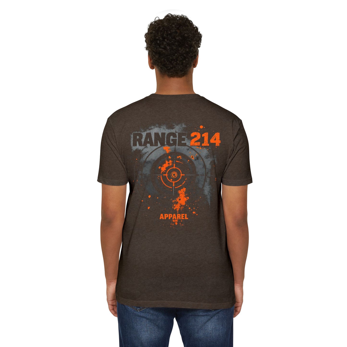 Range 214 Unisex CVC Jersey T-shirt - Range 214 Apparel with Target Design