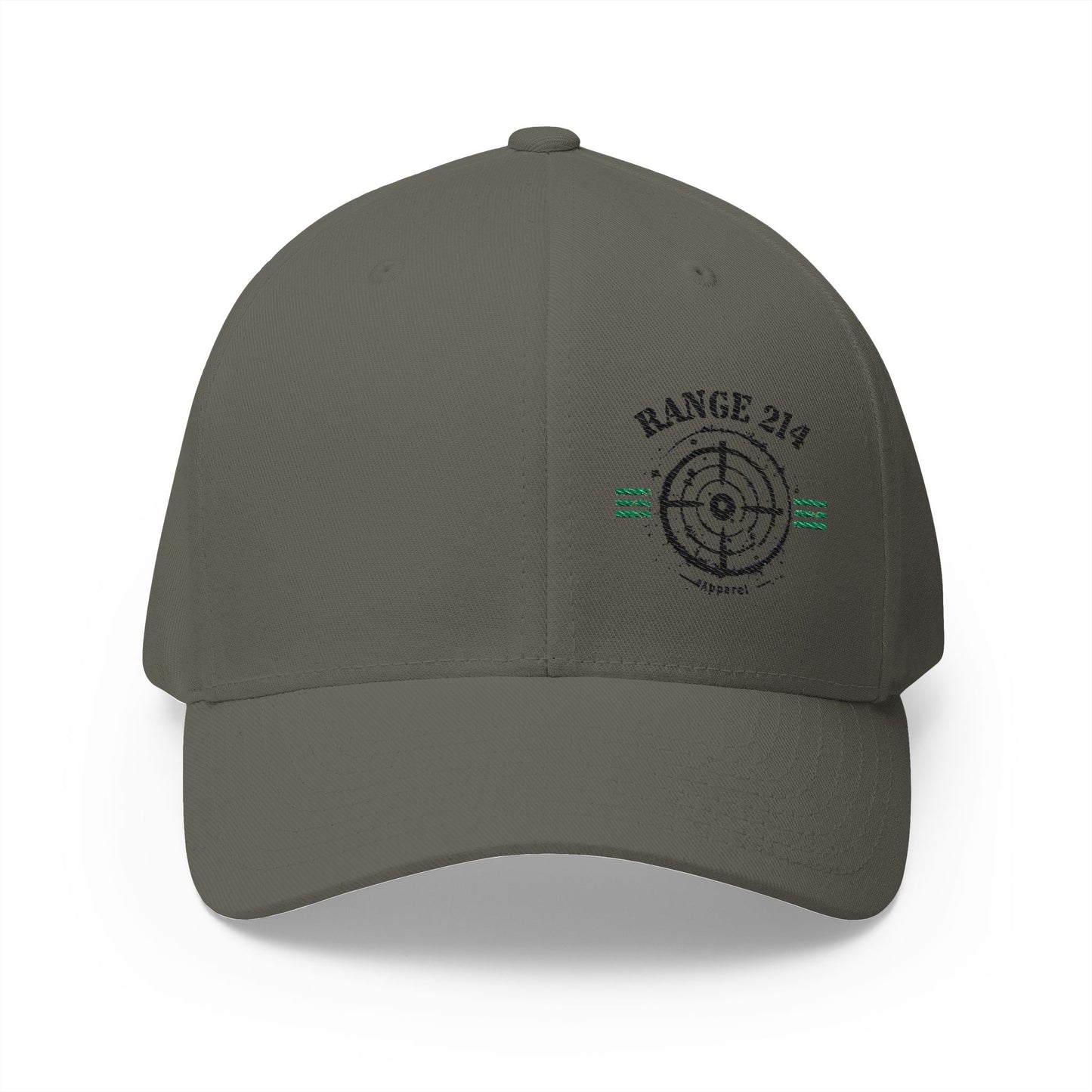 Range 214 Embroidered Flexfit Structured Cap - RANGE 214 Target Design