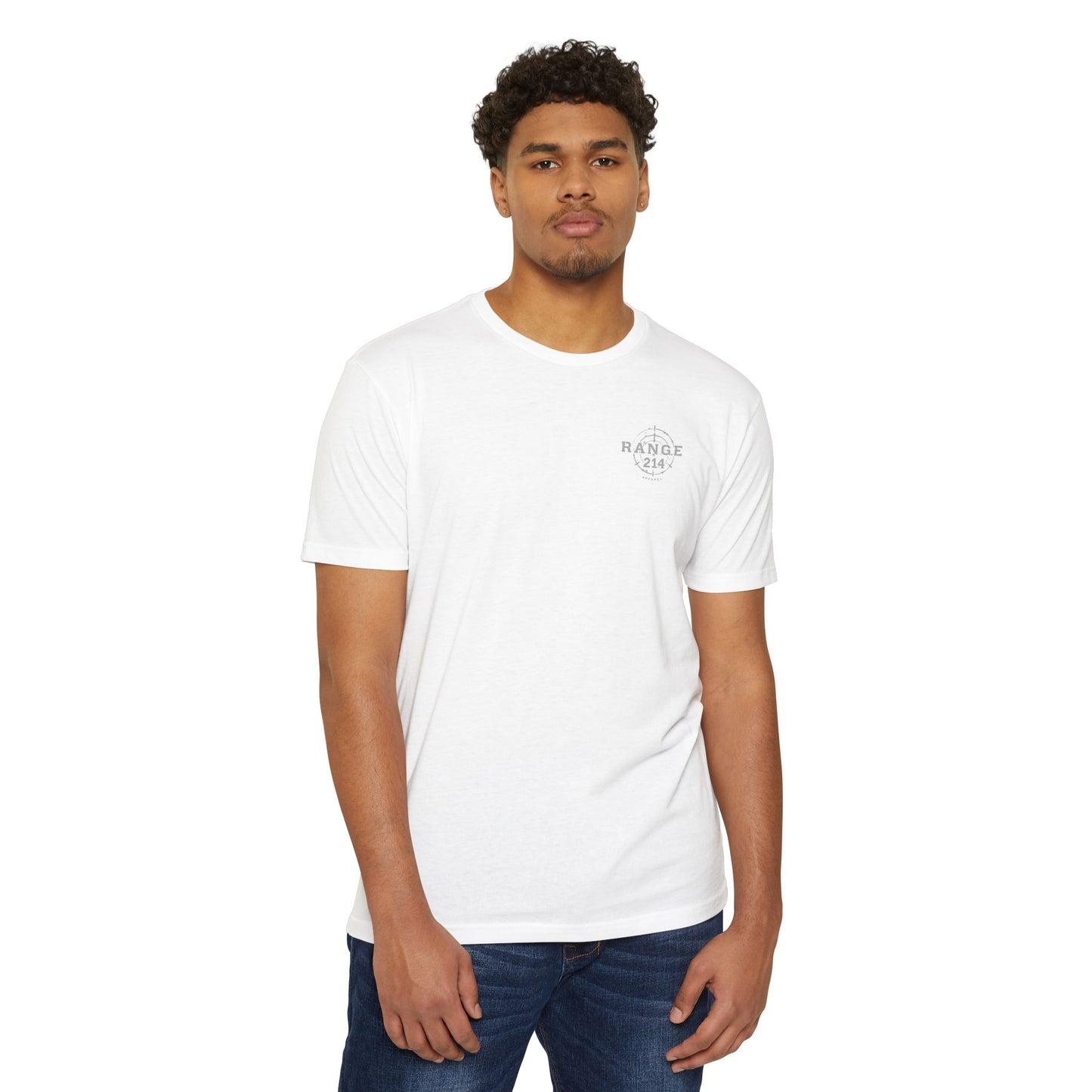 Range 214 Unisex CVC Jersey T-shirt - Range 214 Apparel with Target Design