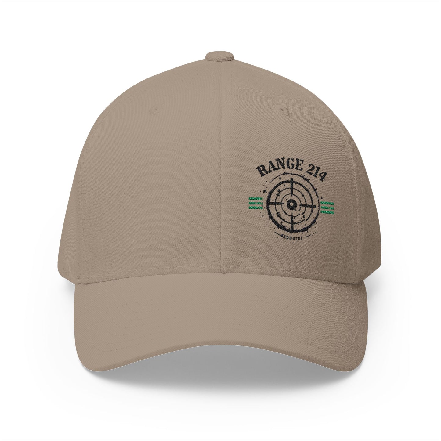 Range 214 Embroidered Flexfit Structured Cap - RANGE 214 Target Design