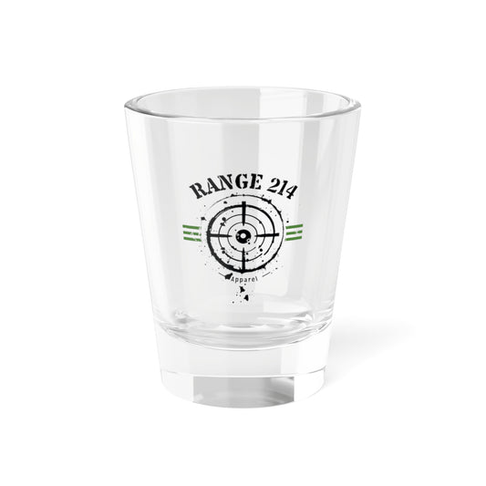 Range 214 Shot Glass – Perfect for Gun Enthusiasts, Sports Celebrations, and Man Caves