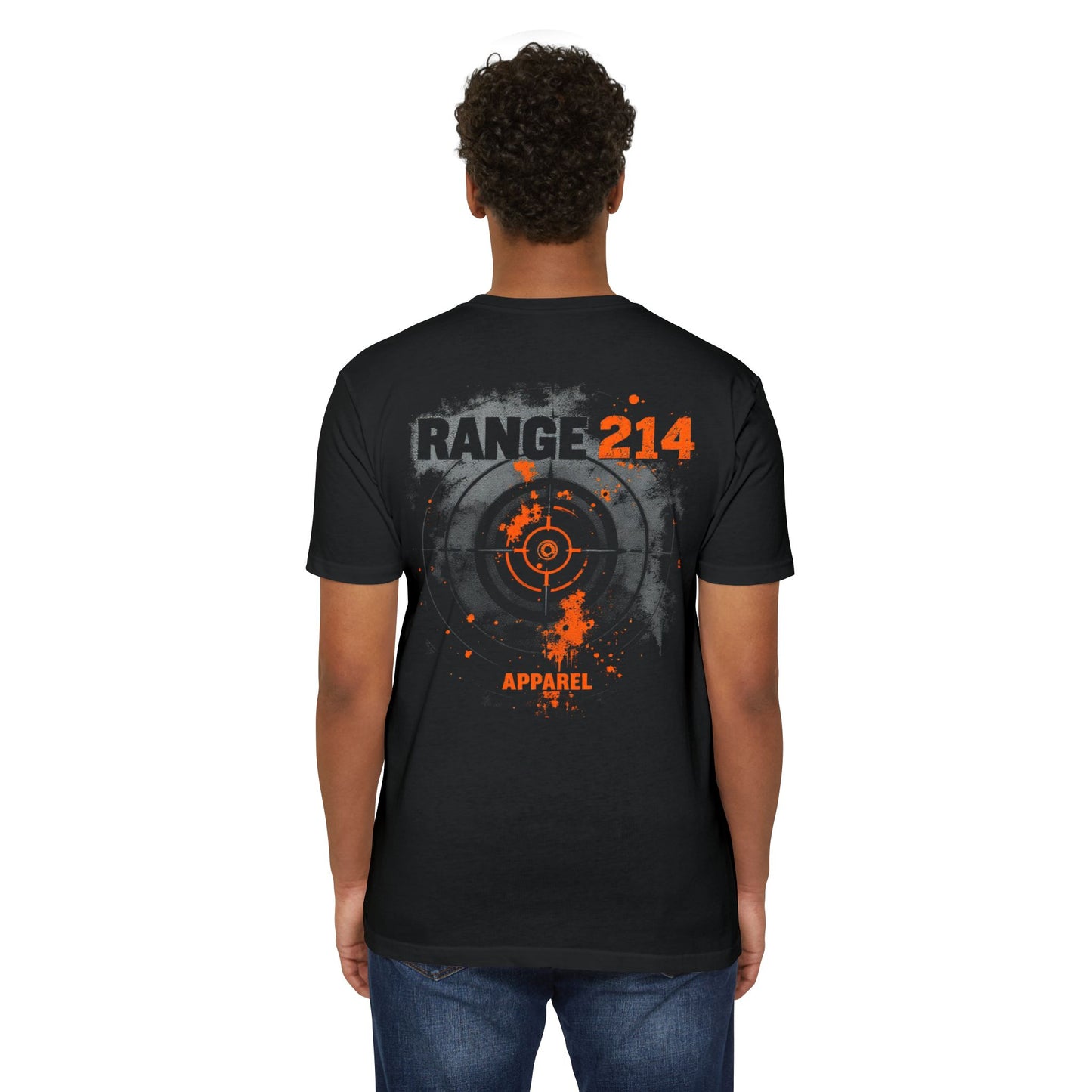 Range 214 Unisex CVC Jersey T-shirt - Range 214 Apparel with Target Design