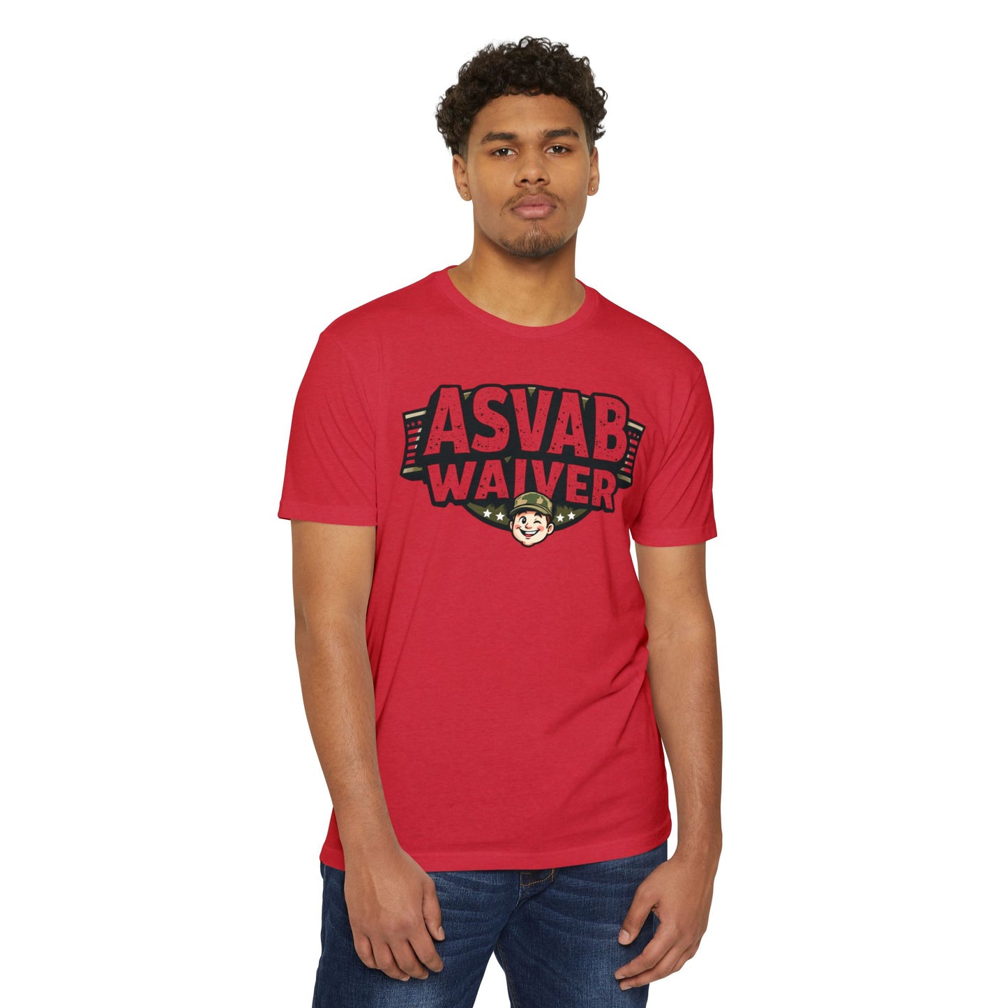 ASVAB Waiver Unisex CVC Jersey T-Shirt - Military Humor Tee