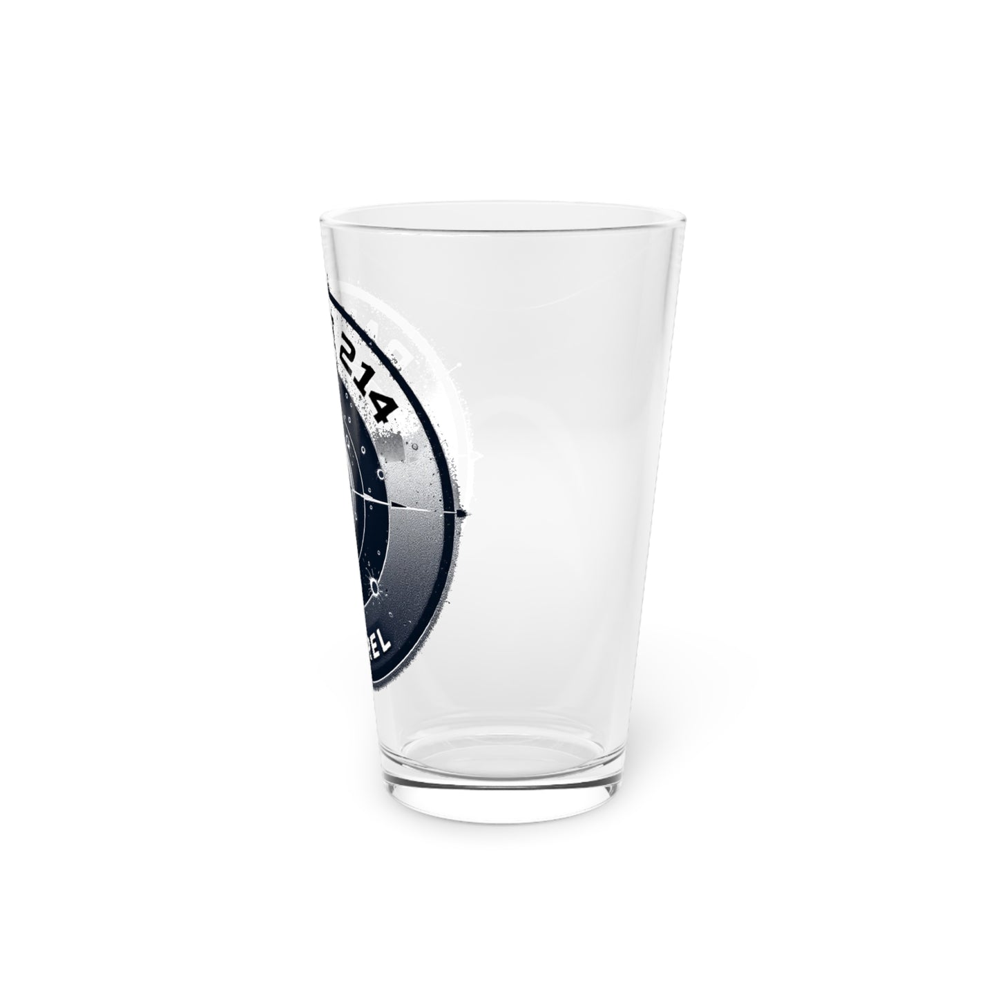 Range 214 Shooter's Pint Glass - 16oz with Target Design