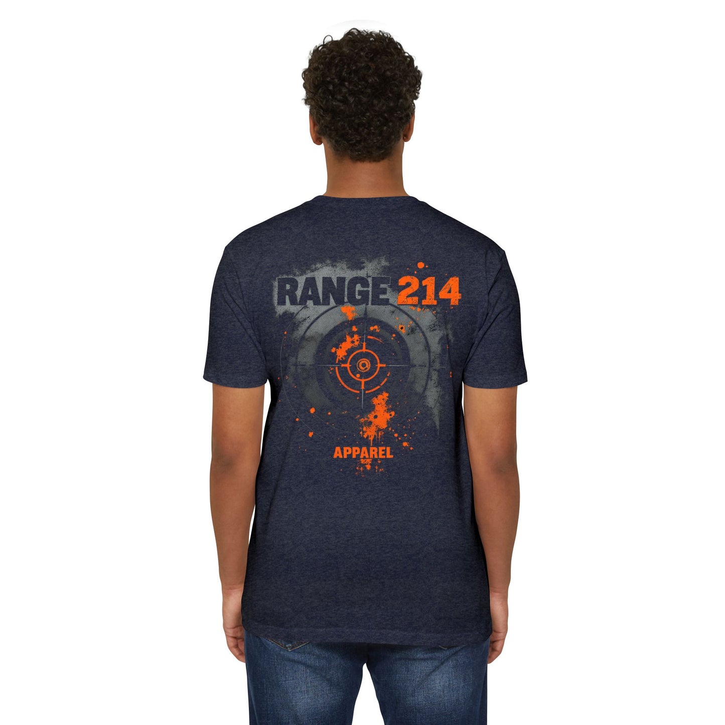 Range 214 Unisex CVC Jersey T-shirt - Range 214 Apparel with Target Design