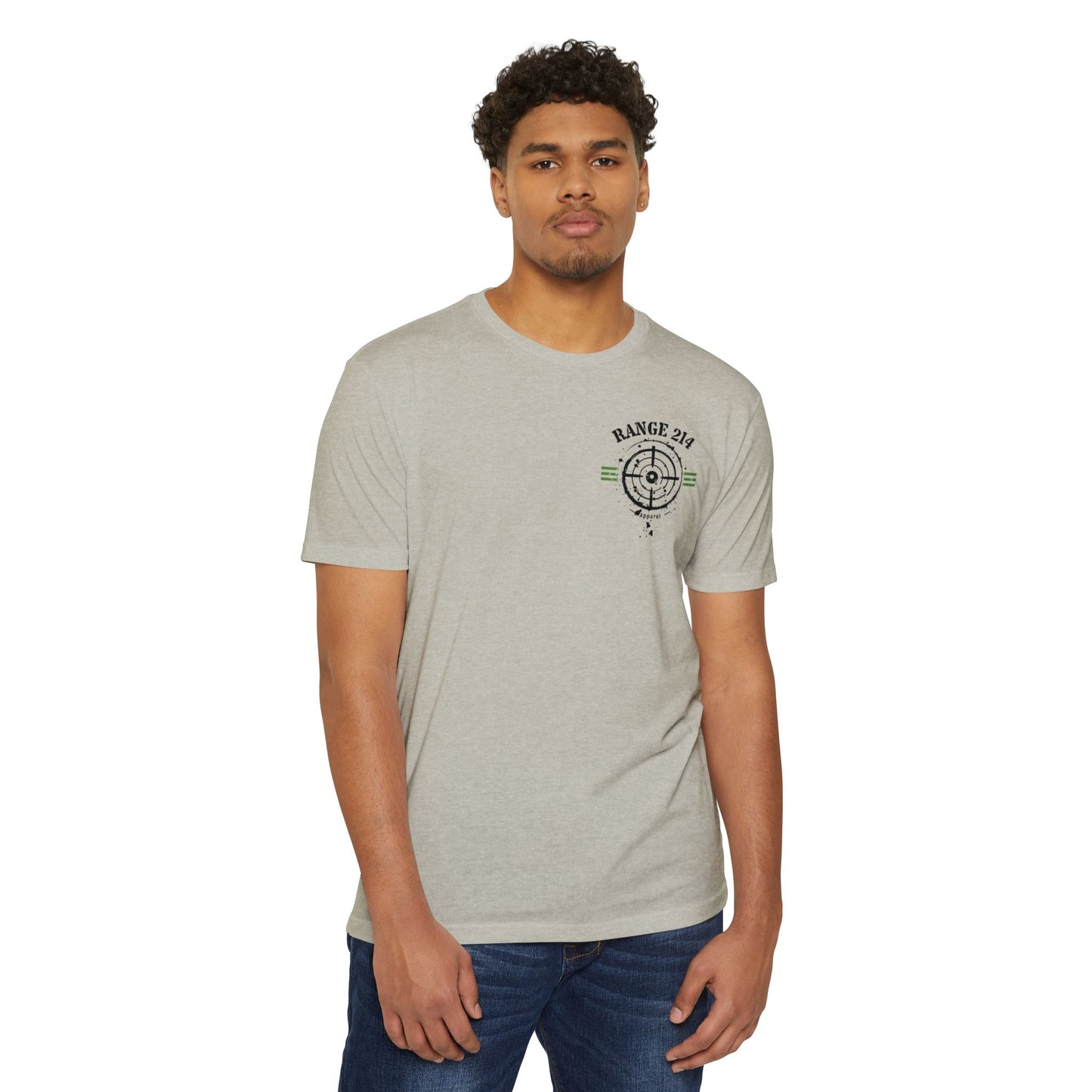 Unisex CVC Jersey T-Shirt - RANGE 214 & TOXIC Graphic Tee for Adventure Lovers