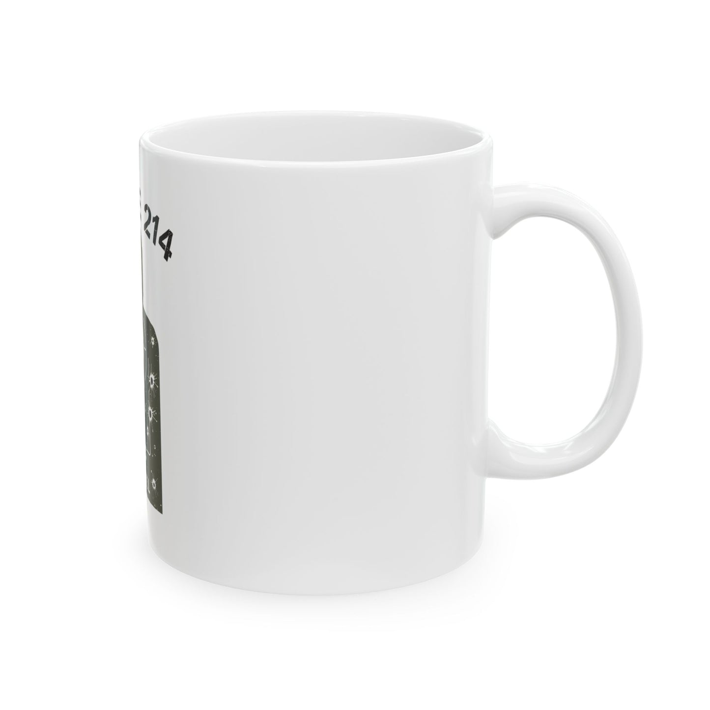 Range 214 Shooting Theme Ceramic Mug - Perfect for Gun Enthusiasts