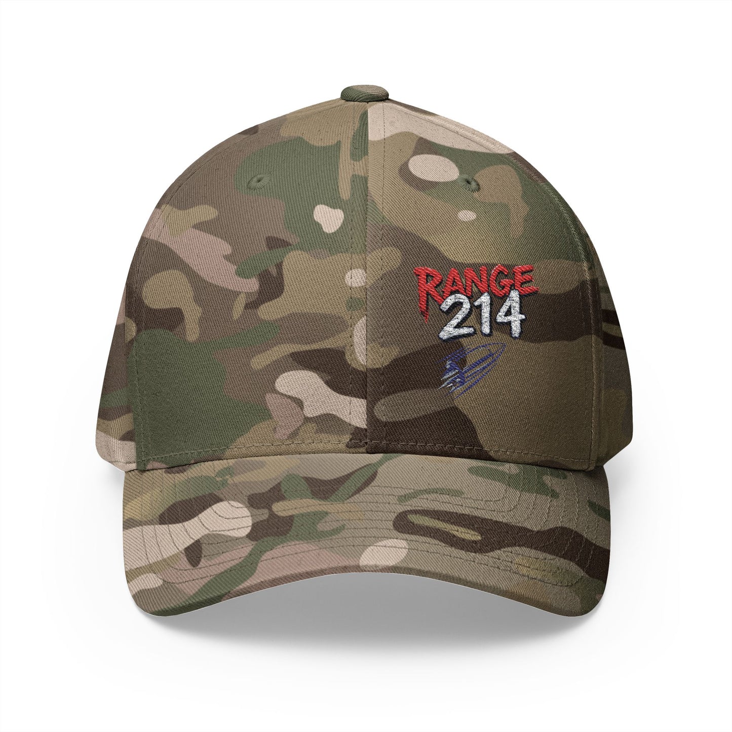 Range 214 Embroidered Flex Fit Cap - Stylish Structured Closure Hat