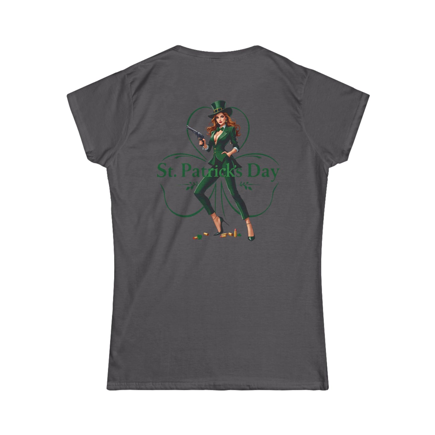 St. Patrick's Day Women's Tee - Festive Clover Design