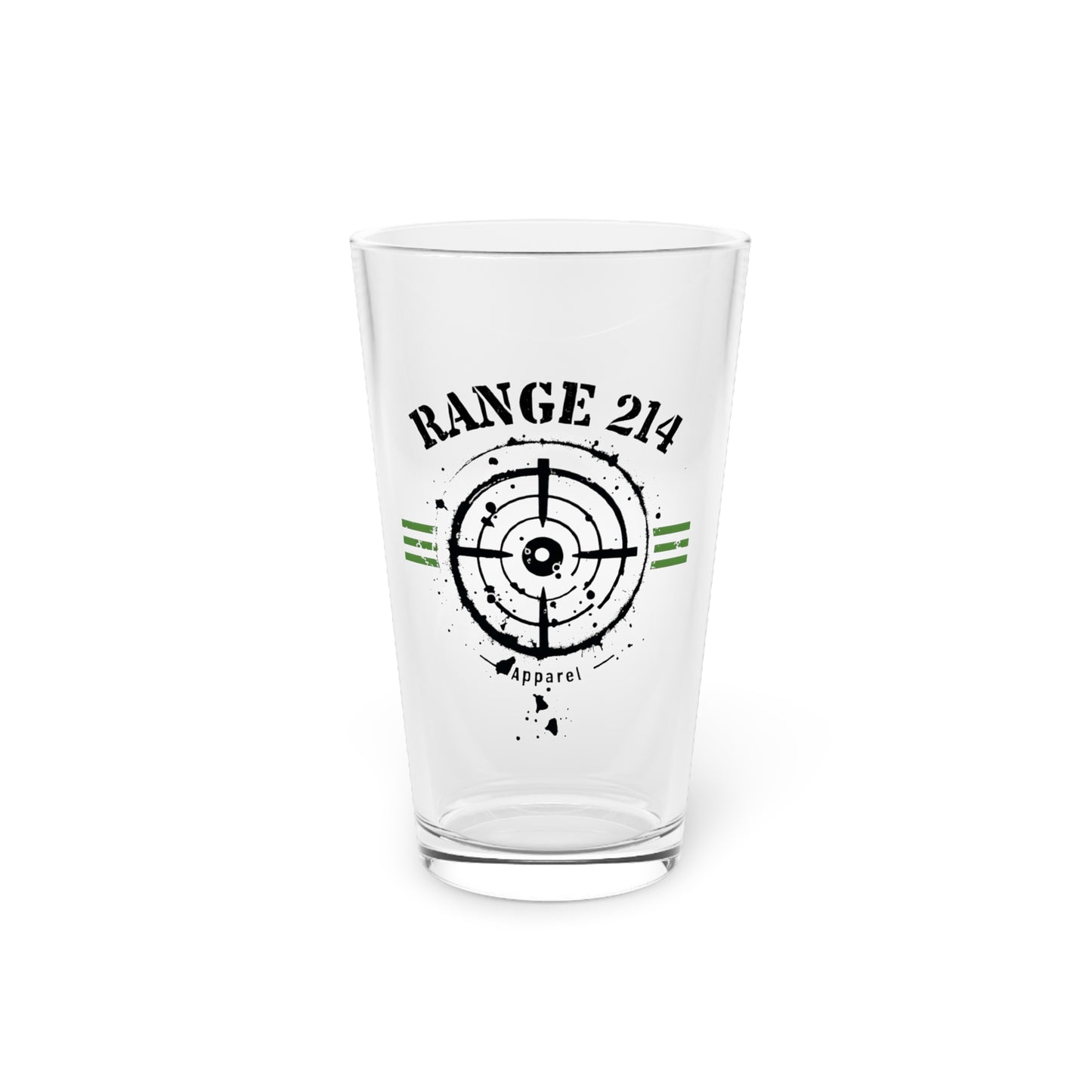 Target Practice Pint Glass - 16oz Range 214 Design - Perfect Gift for Shooting Enthusiasts