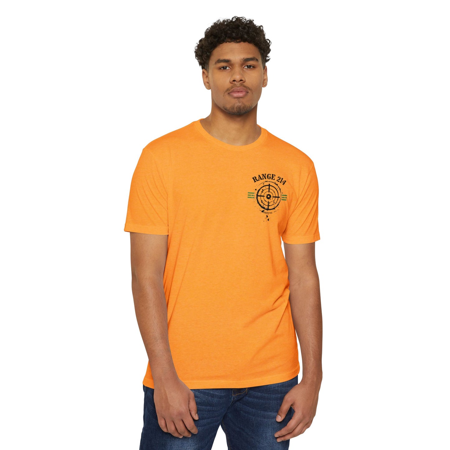 Unisex CVC Jersey T-Shirt - RANGE 214 & TOXIC Graphic Tee for Adventure Lovers