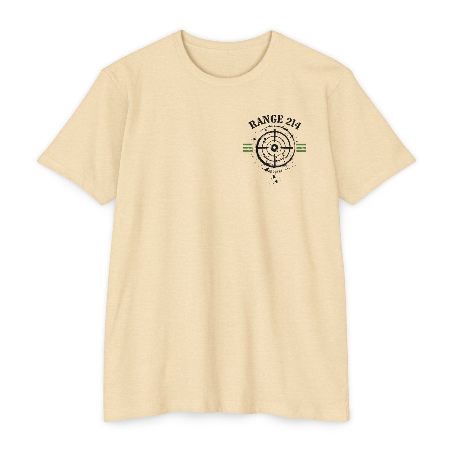 Unisex CVC Jersey T-Shirt - RANGE 214 & TOXIC Graphic Tee for Adventure Lovers