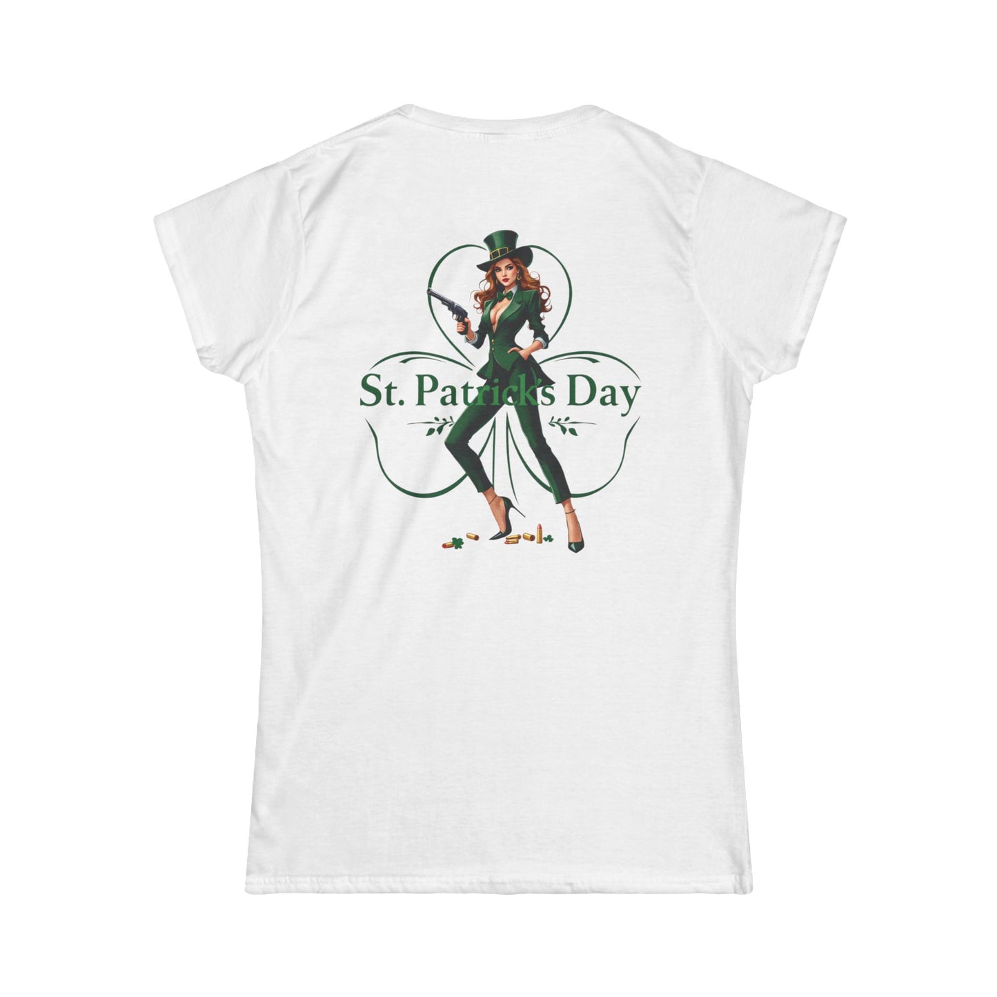 St. Patrick's Day Women's Tee - Festive Clover Design