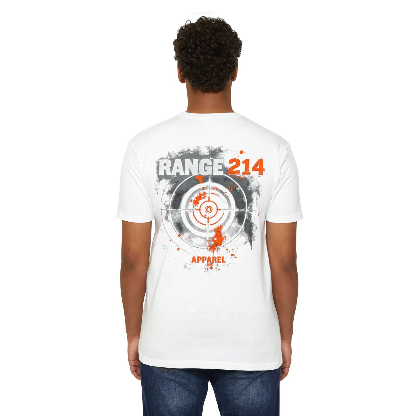 Range 214 Unisex CVC Jersey T-shirt - Range 214 Apparel with Target Design