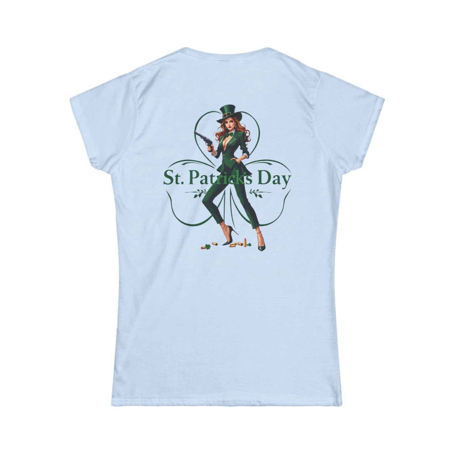 St. Patrick's Day Women's Tee - Festive Clover Design