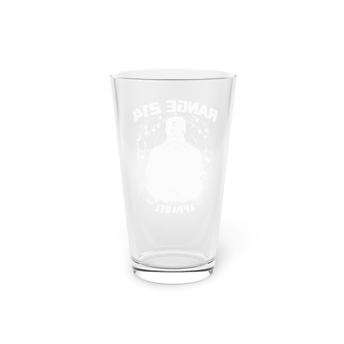 Range 214 16oz Pint Glass - Perfect for Shooting Sports Enthusiasts