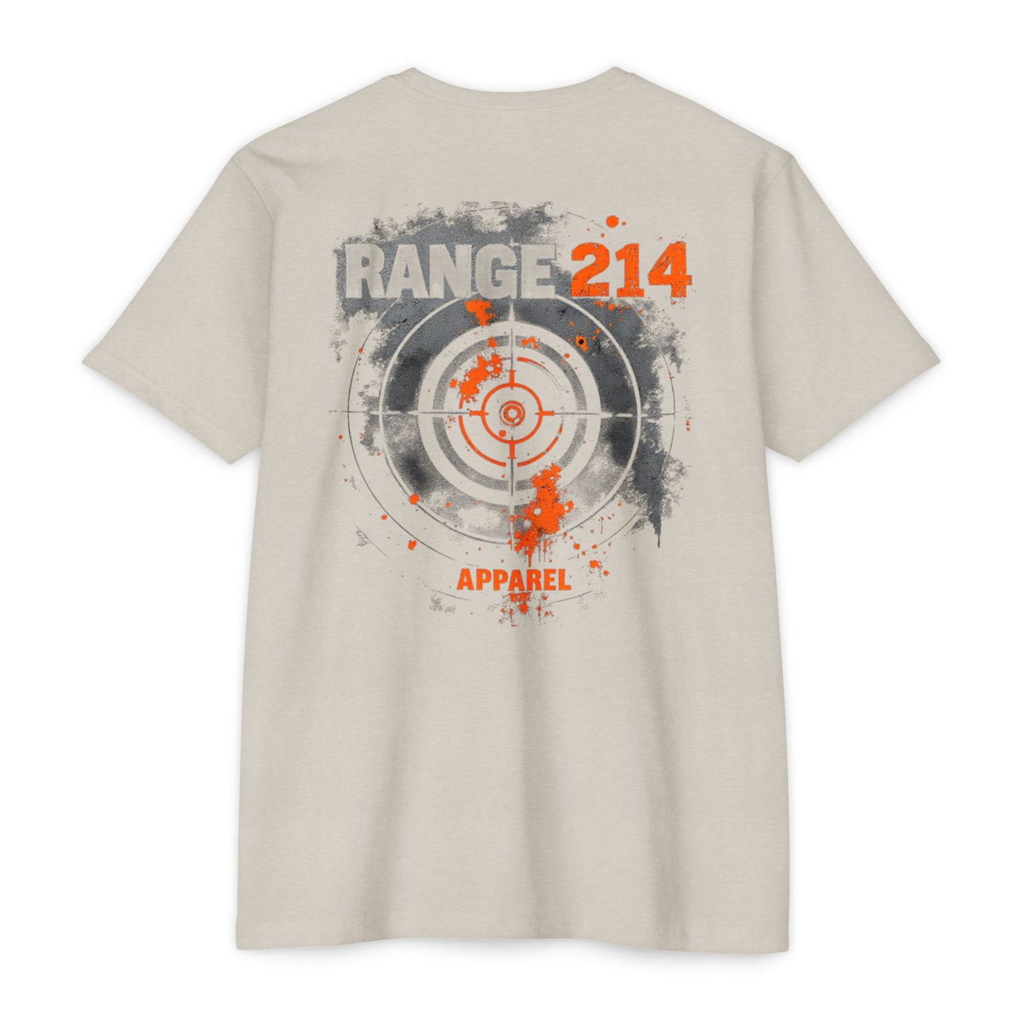 Range 214 Unisex CVC Jersey T-shirt - Range 214 Apparel with Target Design