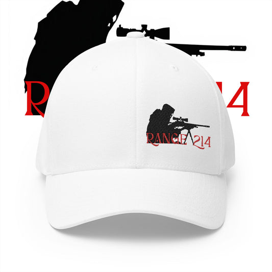 Range 214 Embroidered Flexfit Structured Cap - RANGE 214 Target Design