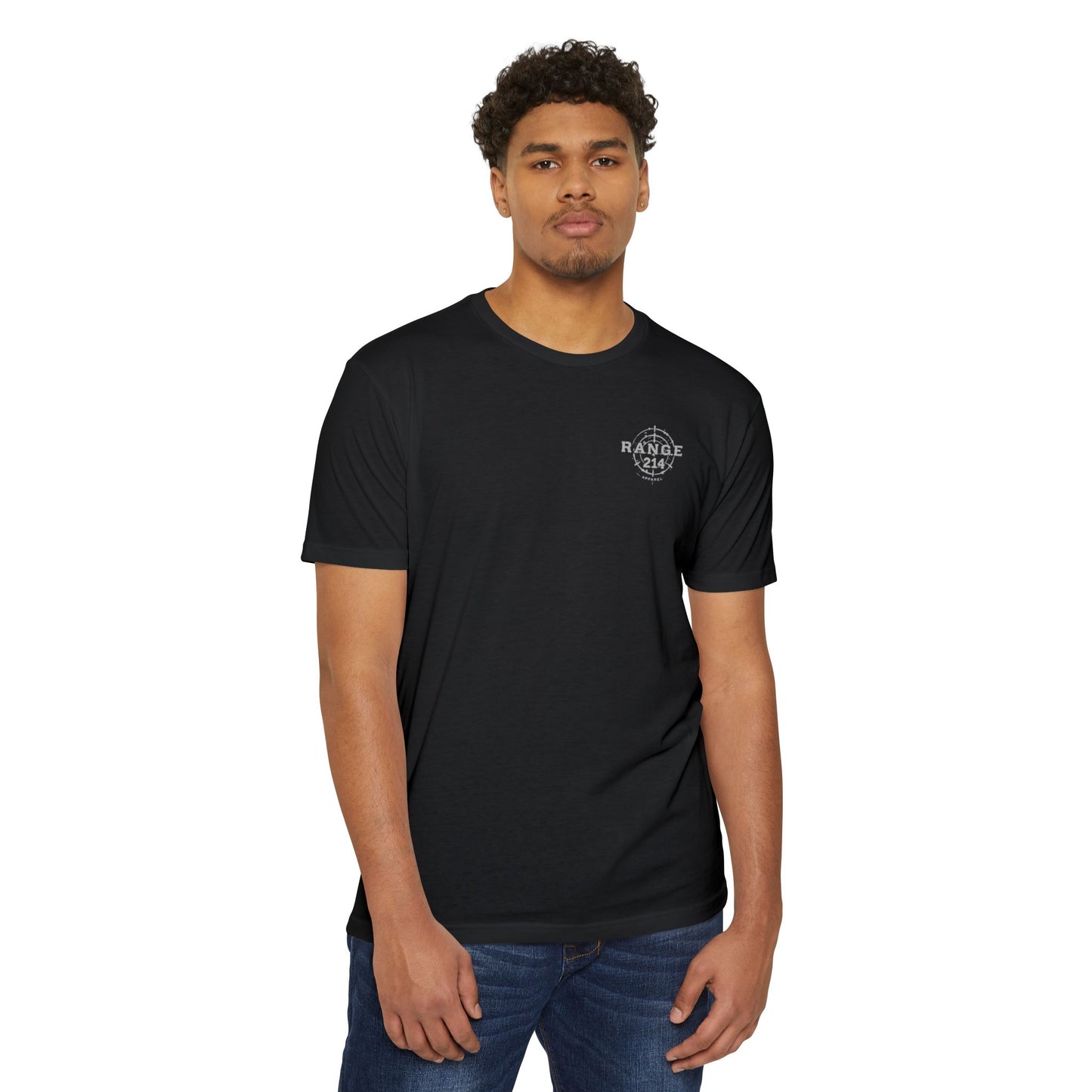 Range 214 Unisex CVC Jersey T-shirt - Range 214 Apparel with Target Design