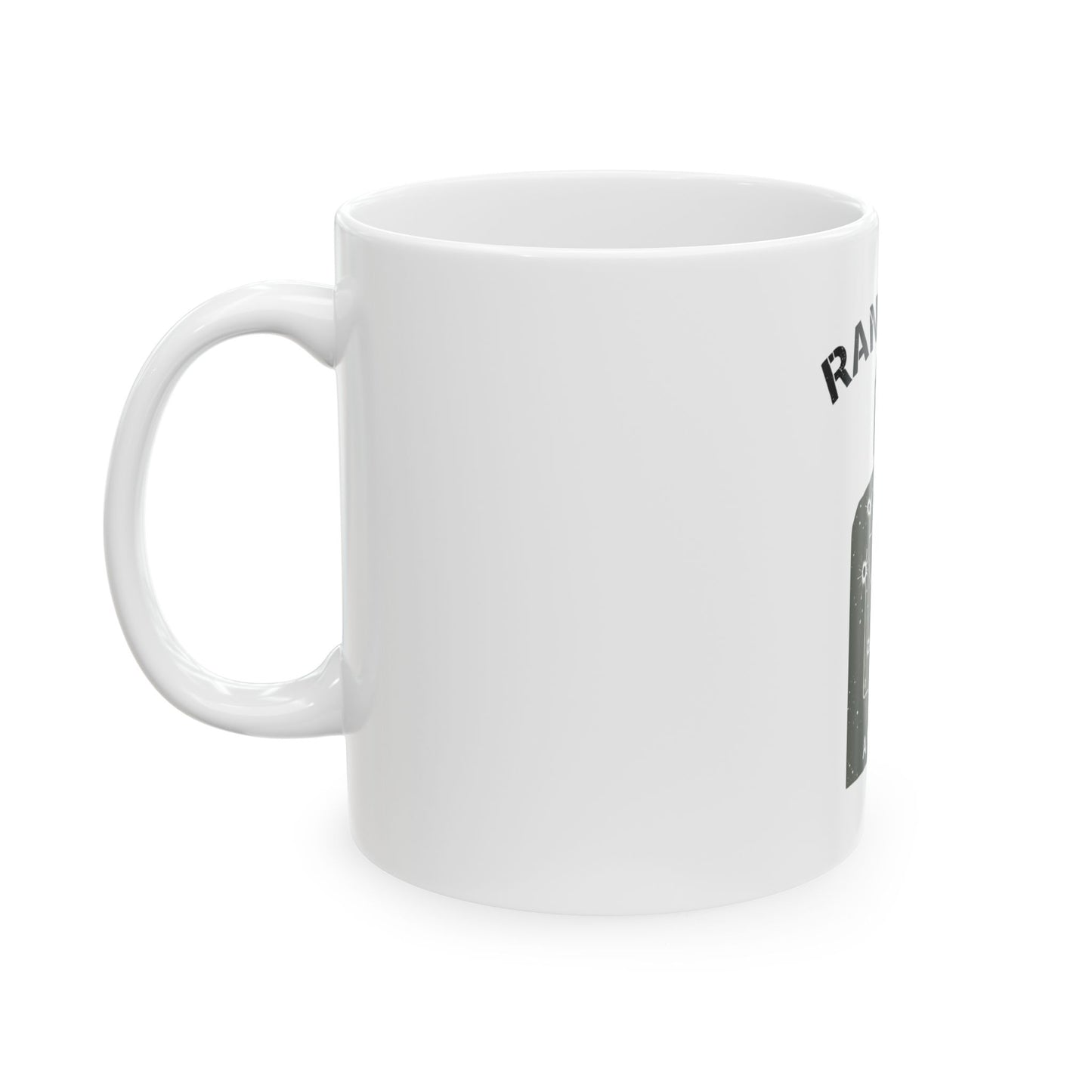 Range 214 Shooting Theme Ceramic Mug - Perfect for Gun Enthusiasts