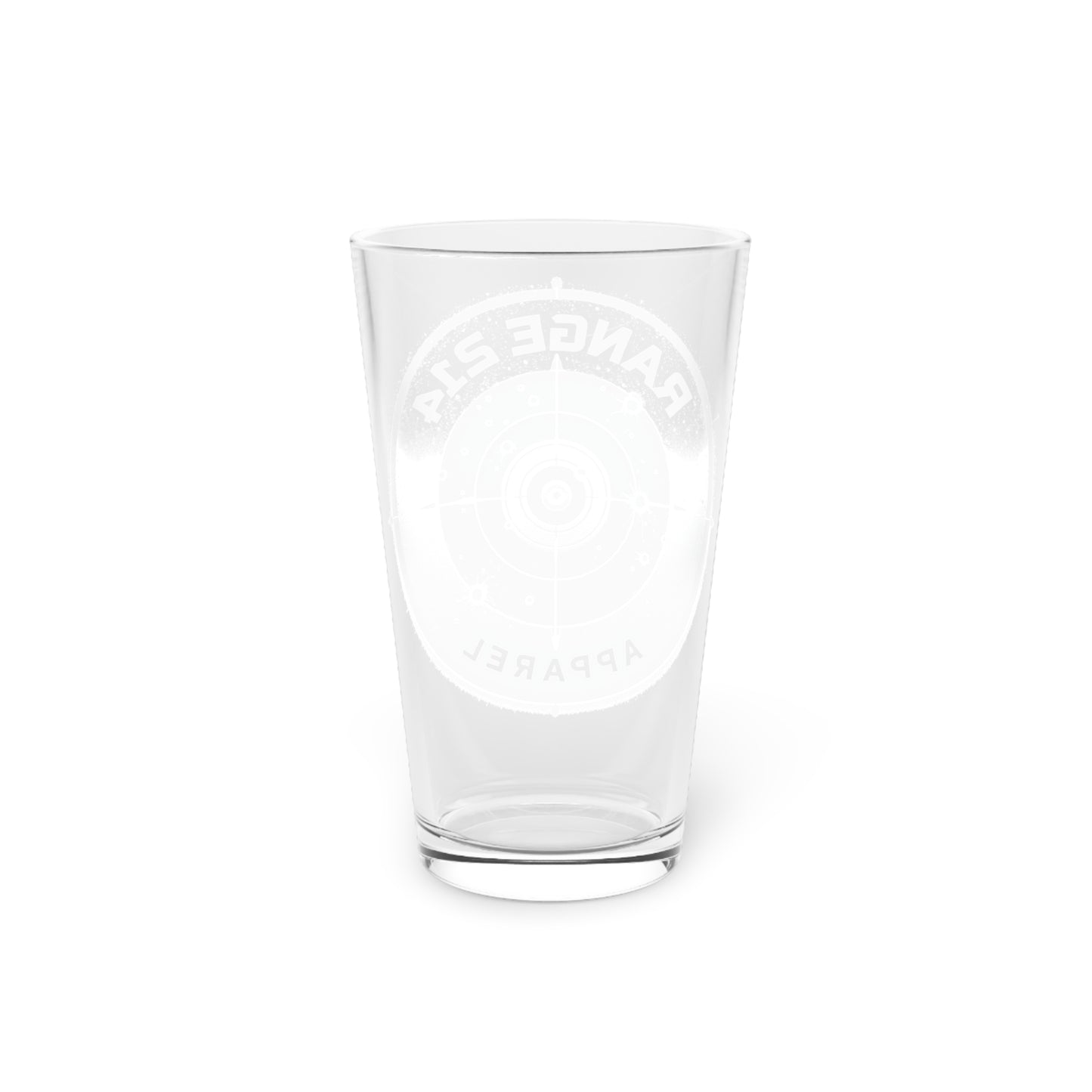 Range 214 Shooter's Pint Glass - 16oz with Target Design