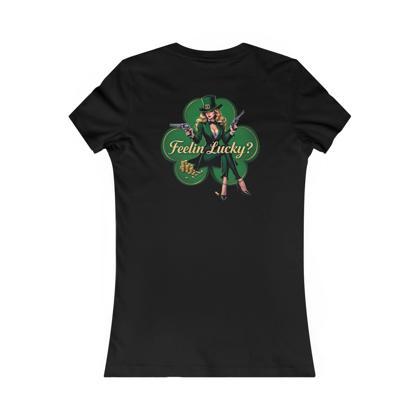 St. Patrick's Day Feelin Lucky -Women's Favorite Tee - 'Range' Design with Lucky