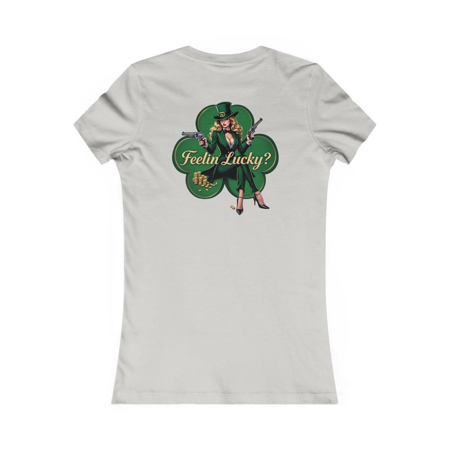 St. Patrick's Day Feelin Lucky -Women's Favorite Tee - 'Range' Design with Lucky