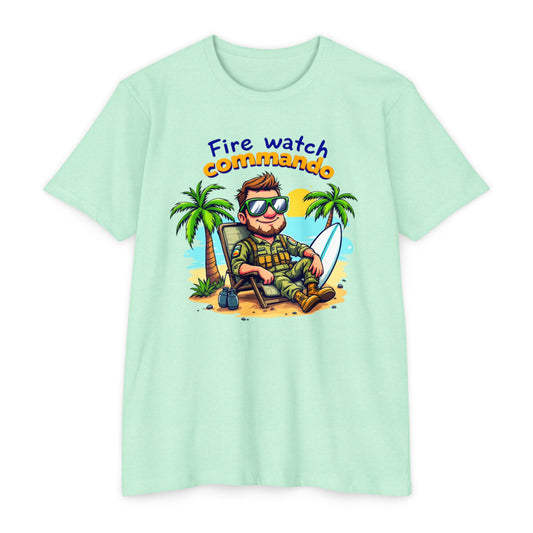 Fire Watch Commando T-Shirt - Relaxed Summer Vibe for Outdoor Enthusiasts