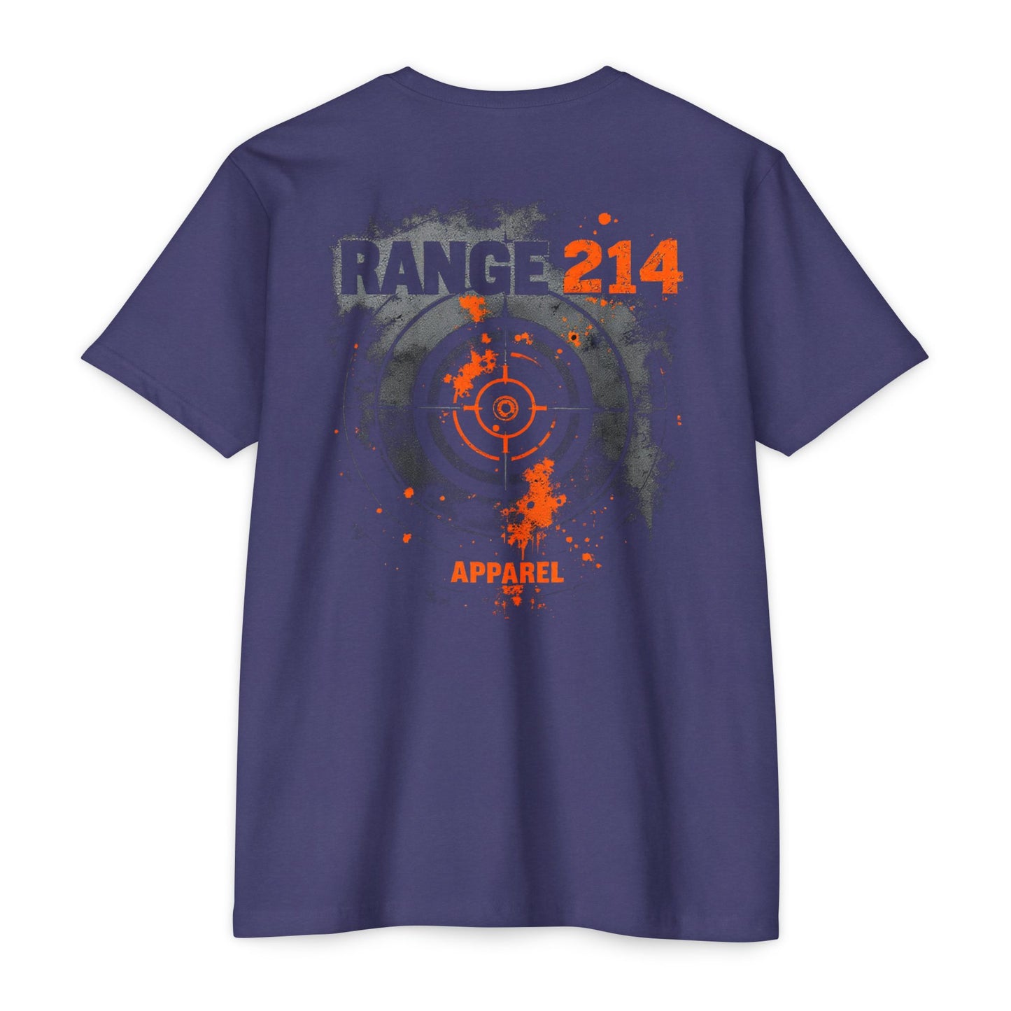 Range 214 Unisex CVC Jersey T-shirt - Range 214 Apparel with Target Design