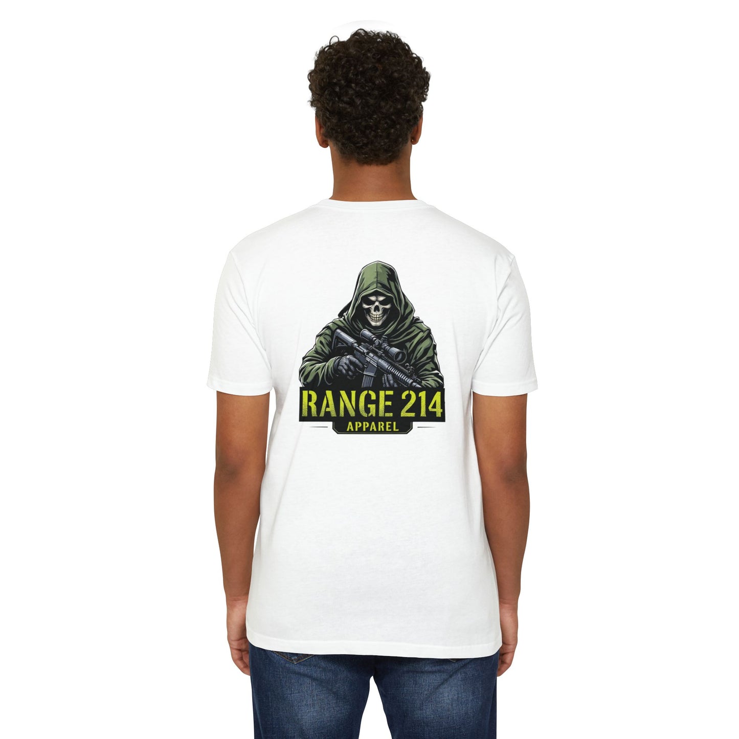 Unisex CVC Jersey T-Shirt - RANGE 214 Skull Graphic Tee