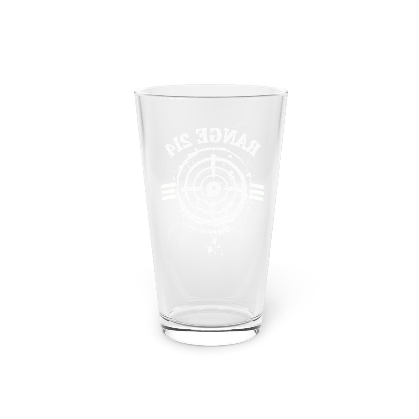 Target Practice Pint Glass - 16oz Range 214 Design - Perfect Gift for Shooting Enthusiasts