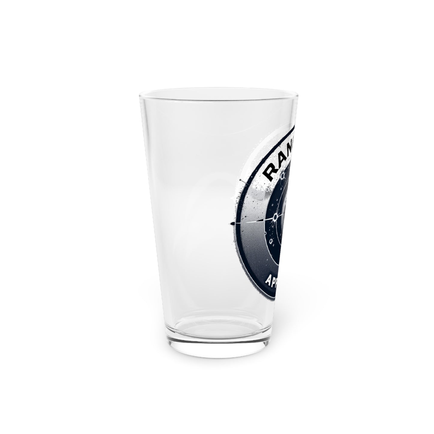 Range 214 Shooter's Pint Glass - 16oz with Target Design