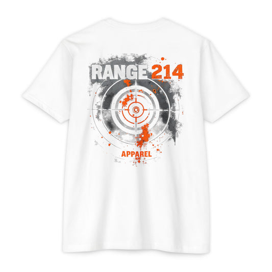 Range 214 Unisex CVC Jersey T-shirt - Range 214 Apparel with Target Design